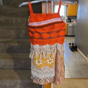 Disney Orange and Yellow Kids Dress